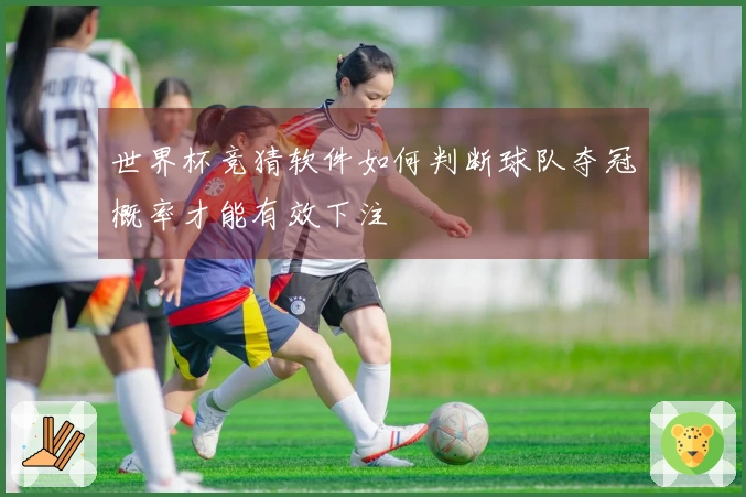 世界杯竞猜软件如何判断球队夺冠概率才能有效下注